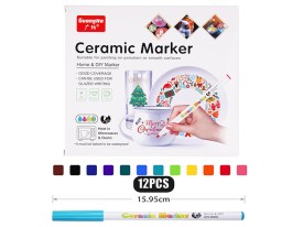 Marcadores para ceramica 12 unidades (